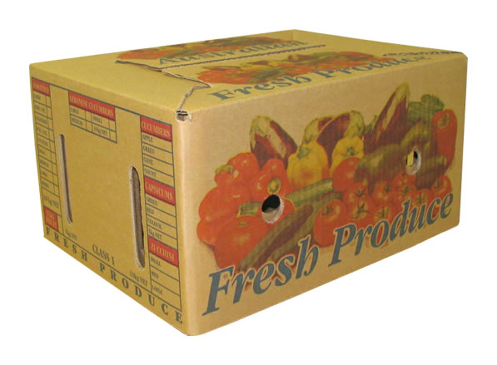 Fruit And Vegetable Unwaxed Corrugated Box Nice Gift Box
