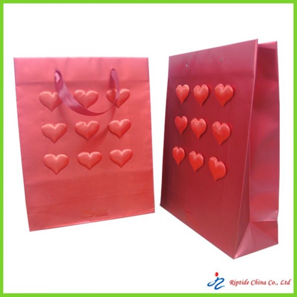 Embossed Paper Gift Bags Nice Gift Box