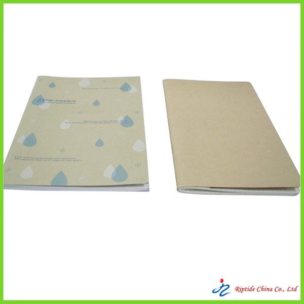exercise book with printing