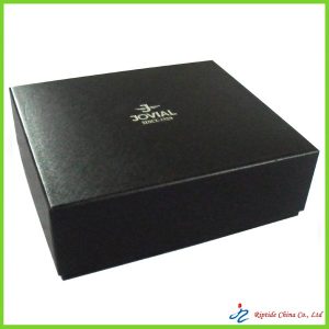 high quality black cardboard gift box