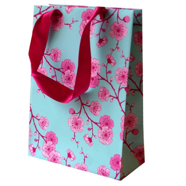 beatiful flower paper gift bag