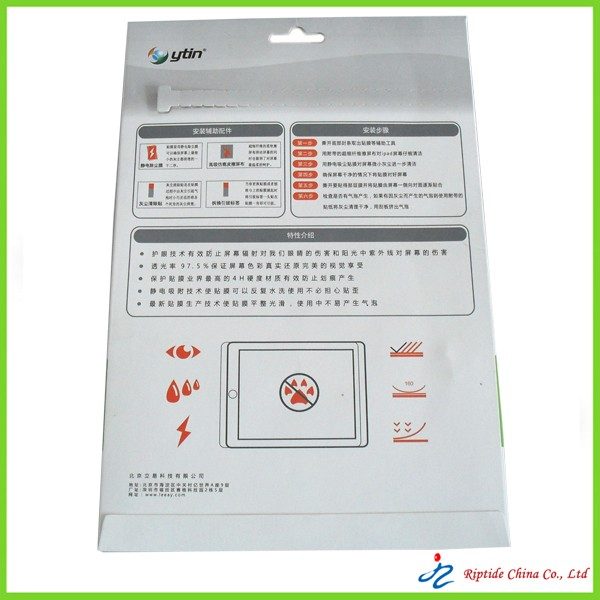 Ipad screen protecttion film boxes