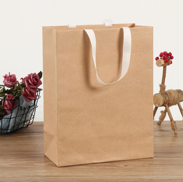 Sustainable Paper Shopping Bag, Reusable Shopping Bag Nice Gift Box