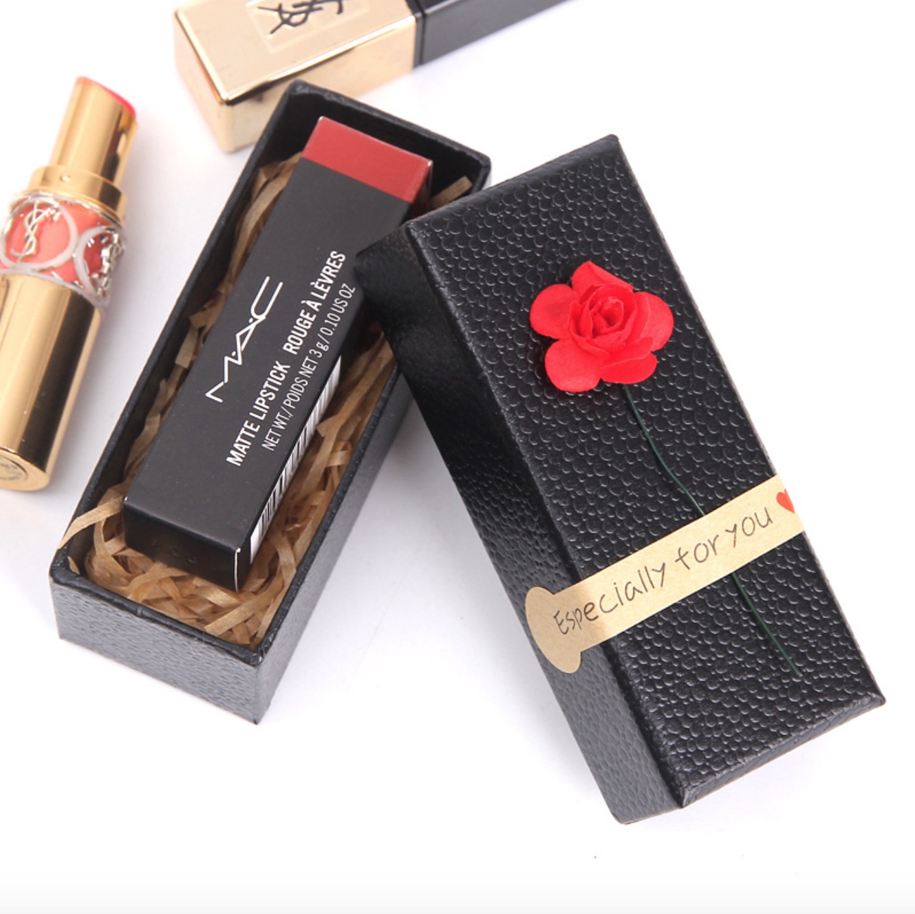 Gift Box For Lipstick, Cardboard Lipstick Box, Black Lipstick Box